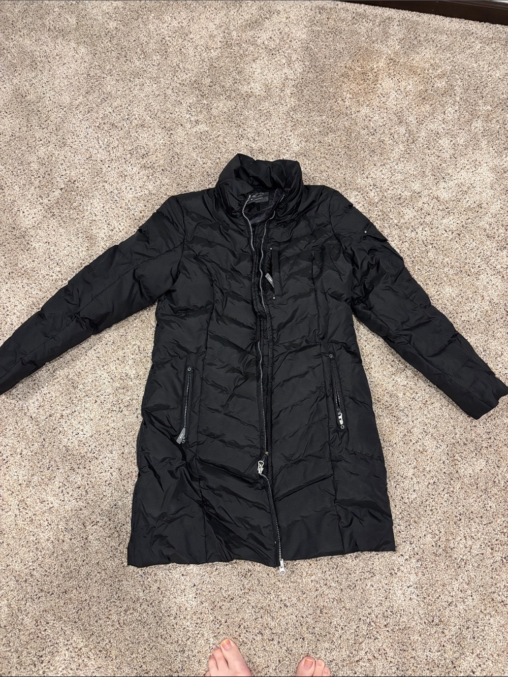 Eddie Bauer Black Long Women's Puffer Coat